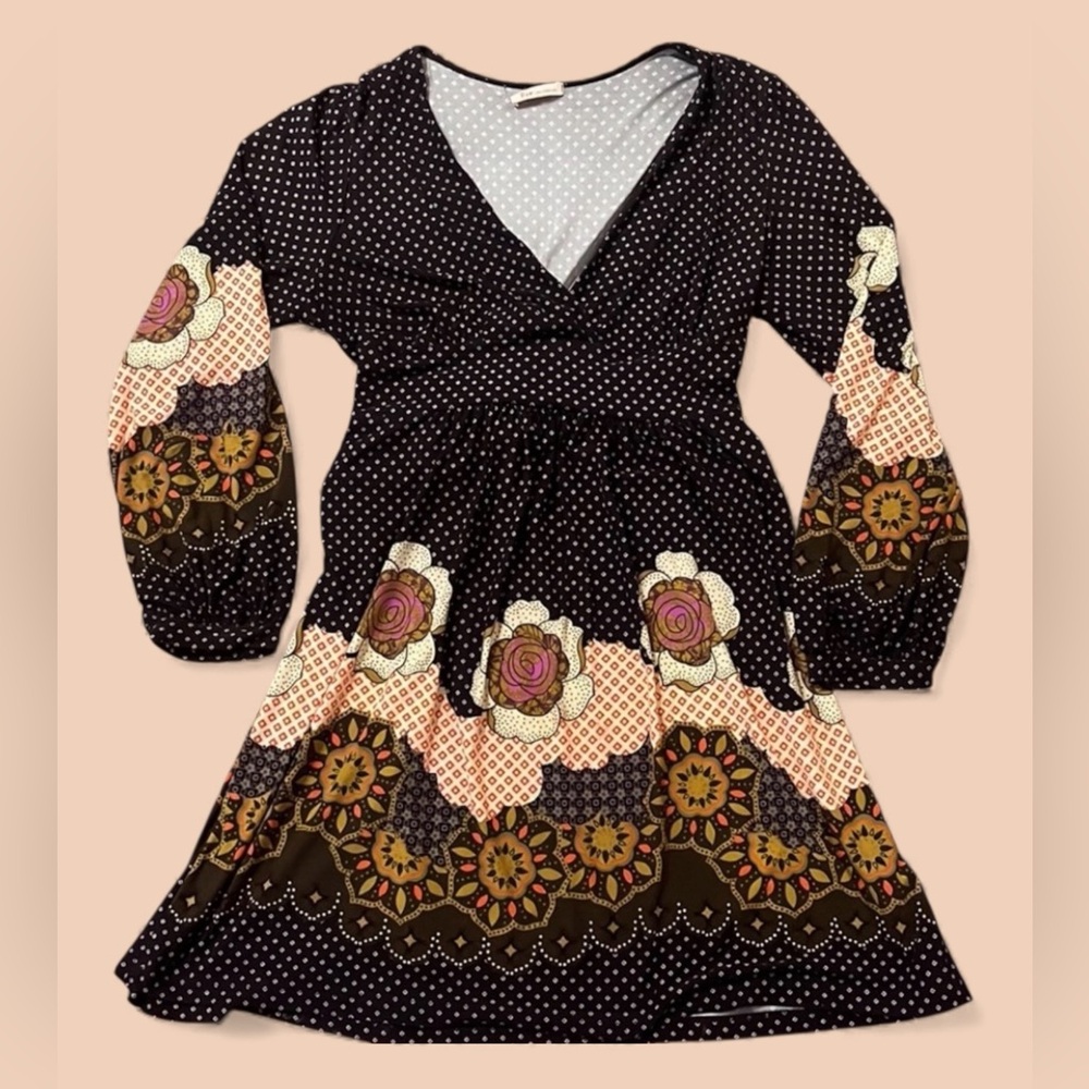 Fire Los Angeles Floral Dress Size L - Picture 2 of 13